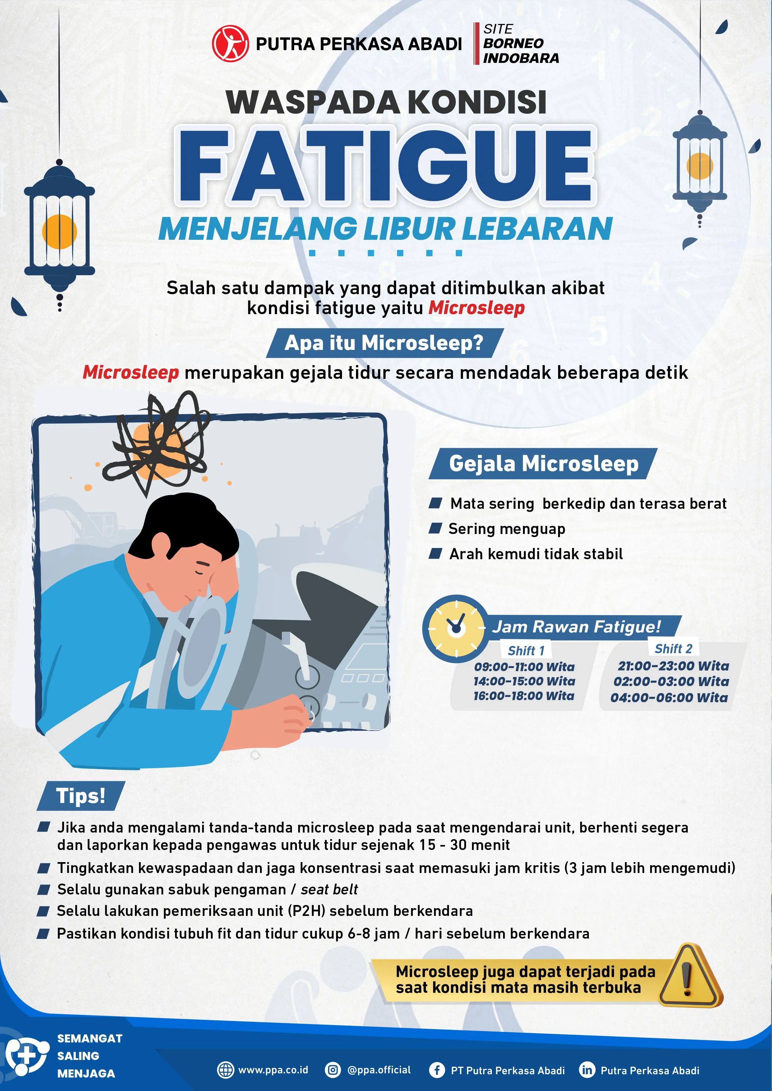 Waspada Fatigue dan Microsleep Menjelang Libur Lebaran